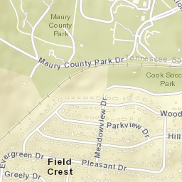 Field Crest Tennessee Street Map