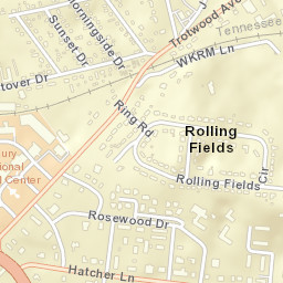 Rolling Fields Tennessee Street Map