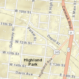 1209 South Garden Street, Columbia, TN Street Map