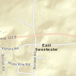 East Sweetwater Tennessee Street Map