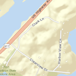 McGhee Tennessee Street Map