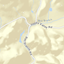 Happy Valley Tennessee Street Map