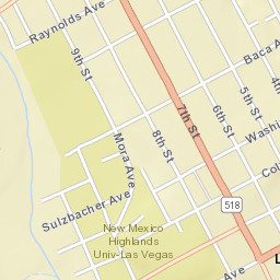 New Mexico Highlands University 803 National Avenue Las Vegas Street Map