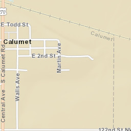 Sherk St Calumet Oklahoma Street Map