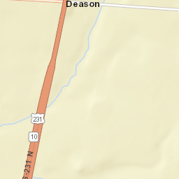 Deason Tennessee Street Map