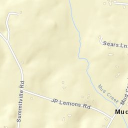 Mud Creek Tennessee Street Map