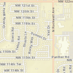 7201 Northwest 120th Street, Oklahoma City Street Map