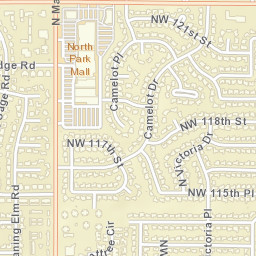 12100 N Victoria Pl Oklahoma City OK Street Map