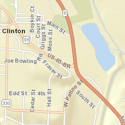 Clinton Arkansas Street Map
