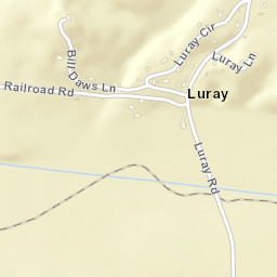 Luray Tennessee Street Map