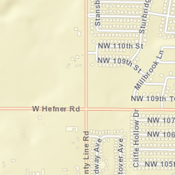 8801 Northwest 112th Street, Oklahoma City Street Map