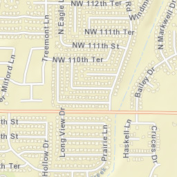 8612 Northwest 112th Street Oklahoma City Street Map
