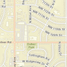 10498-10586 N May Ave The Village Street Map