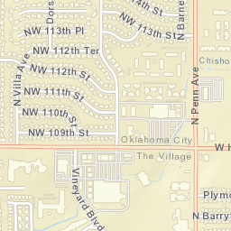 10400 Vineyard Blvd The Village OK Street Map
