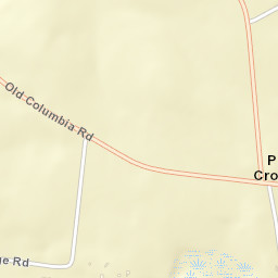 Poplins Crossroads Tennessee Street Map
