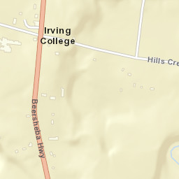 Irving College Tennessee Street Map