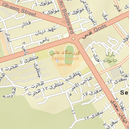 Semnan Street Map