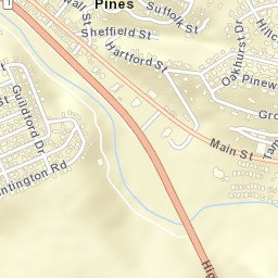 Cambria Pines California Street Map