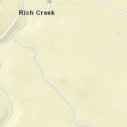 Rich Creek Tennessee Street Map