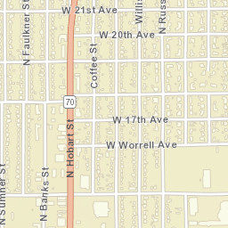 1632 North Faulkner Street, Pampa, TX Street Map