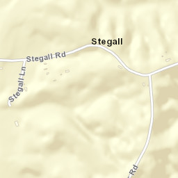 Stegall Tennessee Street Map
