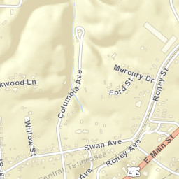 Theodore Tennessee Street Map