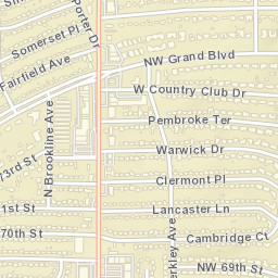 2729-2733 Lancaster Lane Oklahoma City Street Map