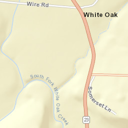 White Oak Arkansas Street Map