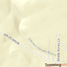 Tumbling Shoals Arkansas Street Map