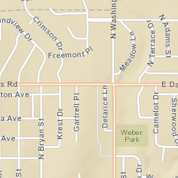 1178-1198 East Davis Avenue, Weatherford Street Map