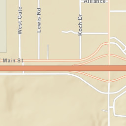 1400 North Airport Road, Weatherford, OK Street Map