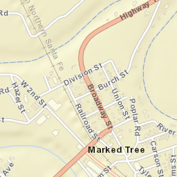 Weed Arkansas Street Map