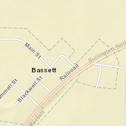Bassett Arkansas Street Map