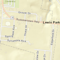 281-299 Tennessee 20, Hohenwald, TN Street Map