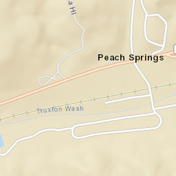 Peach Springs Arizona Street Map