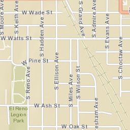 505-513 S Miles Ave, El Reno, OK 73036 Street Map