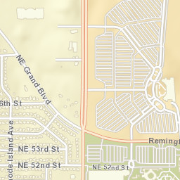 2201-2299 Northeast 52nd Street Oklahoma City OK Street Map