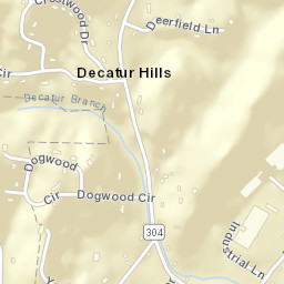 Decatur Hills Tennessee Street Map