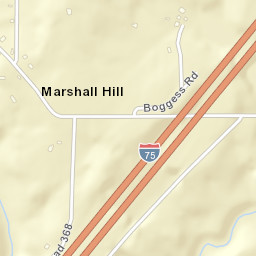 Marshall Hill Tennessee Street Map