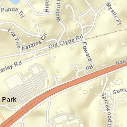 Great Smoky Mountain Expressway, Waynesville Street Map