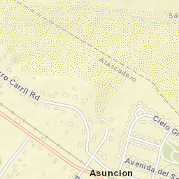 Asuncion California Street Map