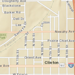 598 W Gary Blvd, Clinton, OK 73601 Street Map