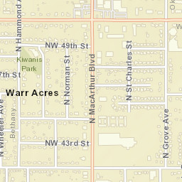 4700 North Norman Street Warr Acres Street Map