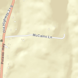 McCains Tennessee Street Map