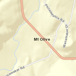 Mount Olive Tennessee Street Map