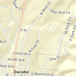 Decatur Tennessee Street Map