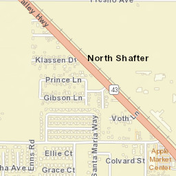 North Shafter California Street Map