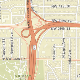 3301-3305 Northwest 40th Street Oklahoma City OK Street Map