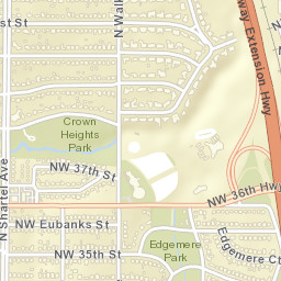 712 Northwest 36th Street, Oklahoma City Street Map