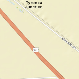 Tyronza Junction Arkansas Street Map